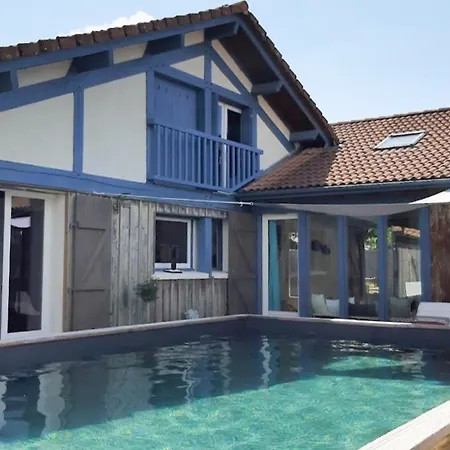 Maison Landaise Pour 12 Personnes Proche Ocean, Piscine, Wifi Inclus - Fr-1-50-165 Bias (Landes)