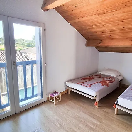 Maison Landaise Pour 12 Personnes Proche Ocean, Piscine, Wifi Inclus - Fr-1-50-165 ビア